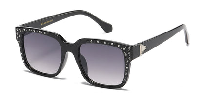 Rhinestone Square Frame Sunglasses rs2069