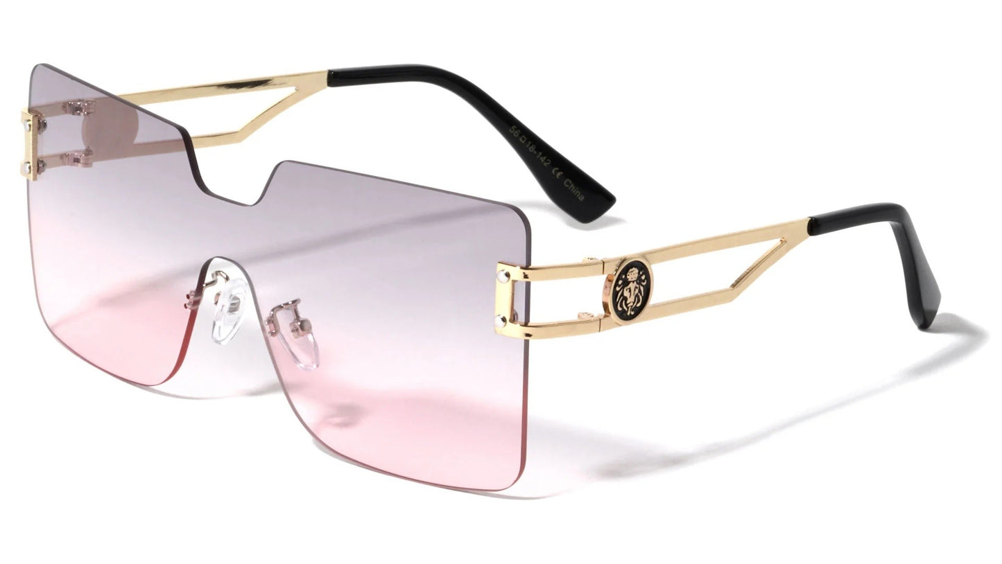 Lion Rimless Butterfly Sunglasses lh-m7823