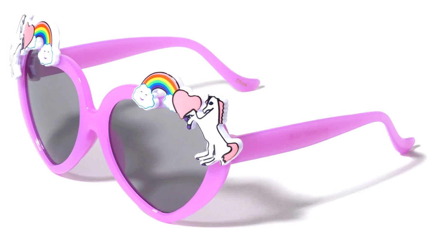 Kids Heart Shaped Sunglasses k812-heart