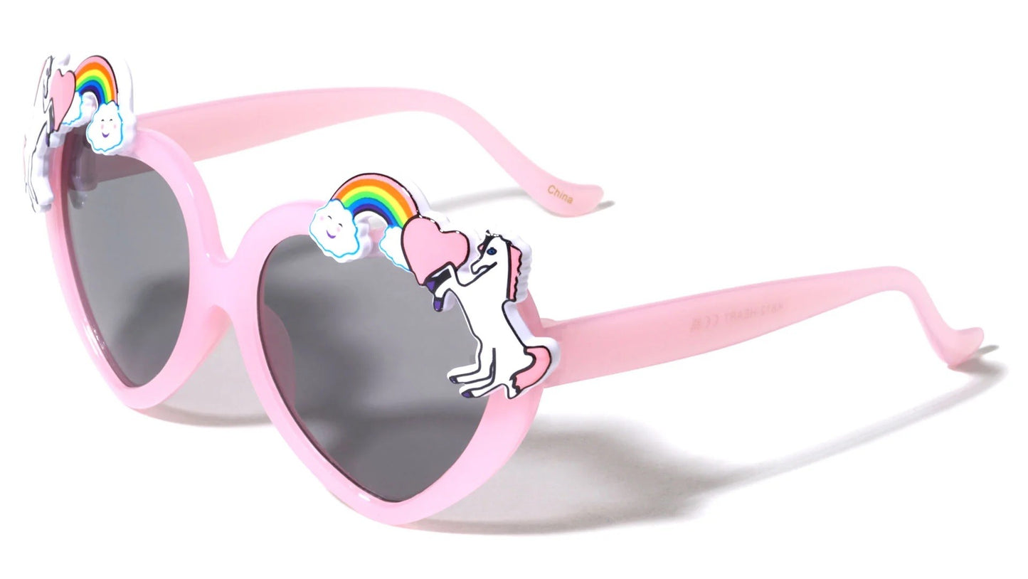 Kids Heart Shaped Sunglasses k812-heart