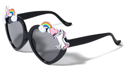 Kids Heart Shaped Sunglasses k812-heart