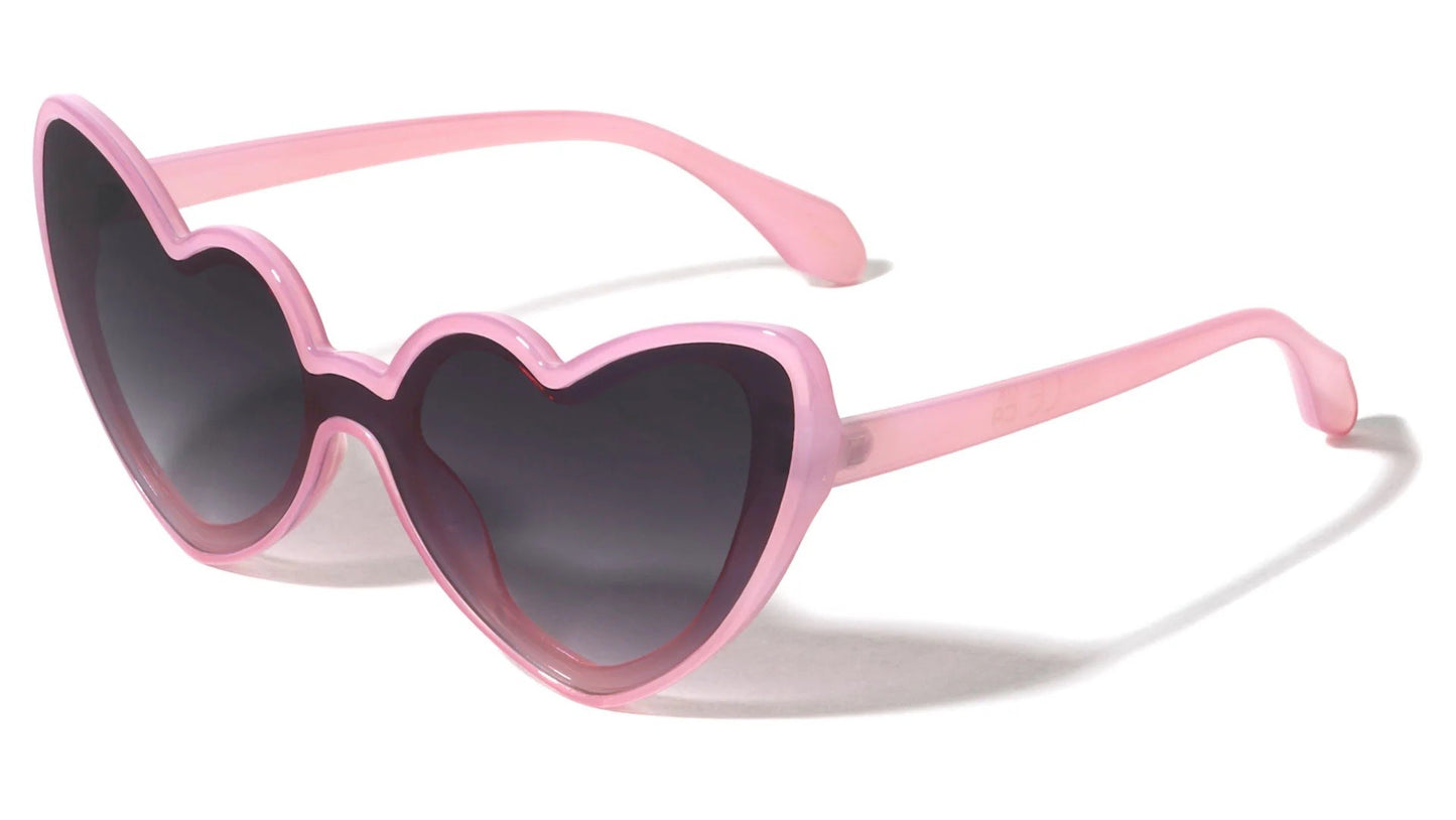 One Piece Shield Lens Heart Frame p1019