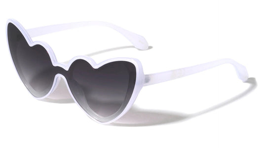 One Piece Shield Lens Heart Frame p1019