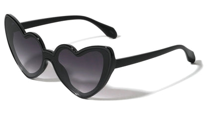 One Piece Shield Lens Heart Frame p1019