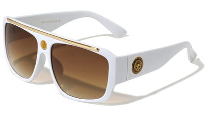 Lion Thick Temple Square Shades lh-5350