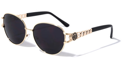 Lion Round Cat Eye Chain Sunglasses  lh-7819