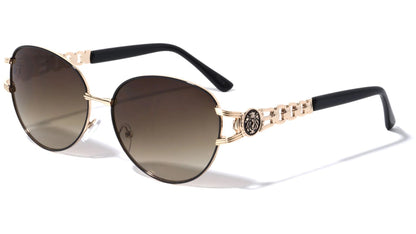 Lion Round Cat Eye Chain Sunglasses  lh-7819