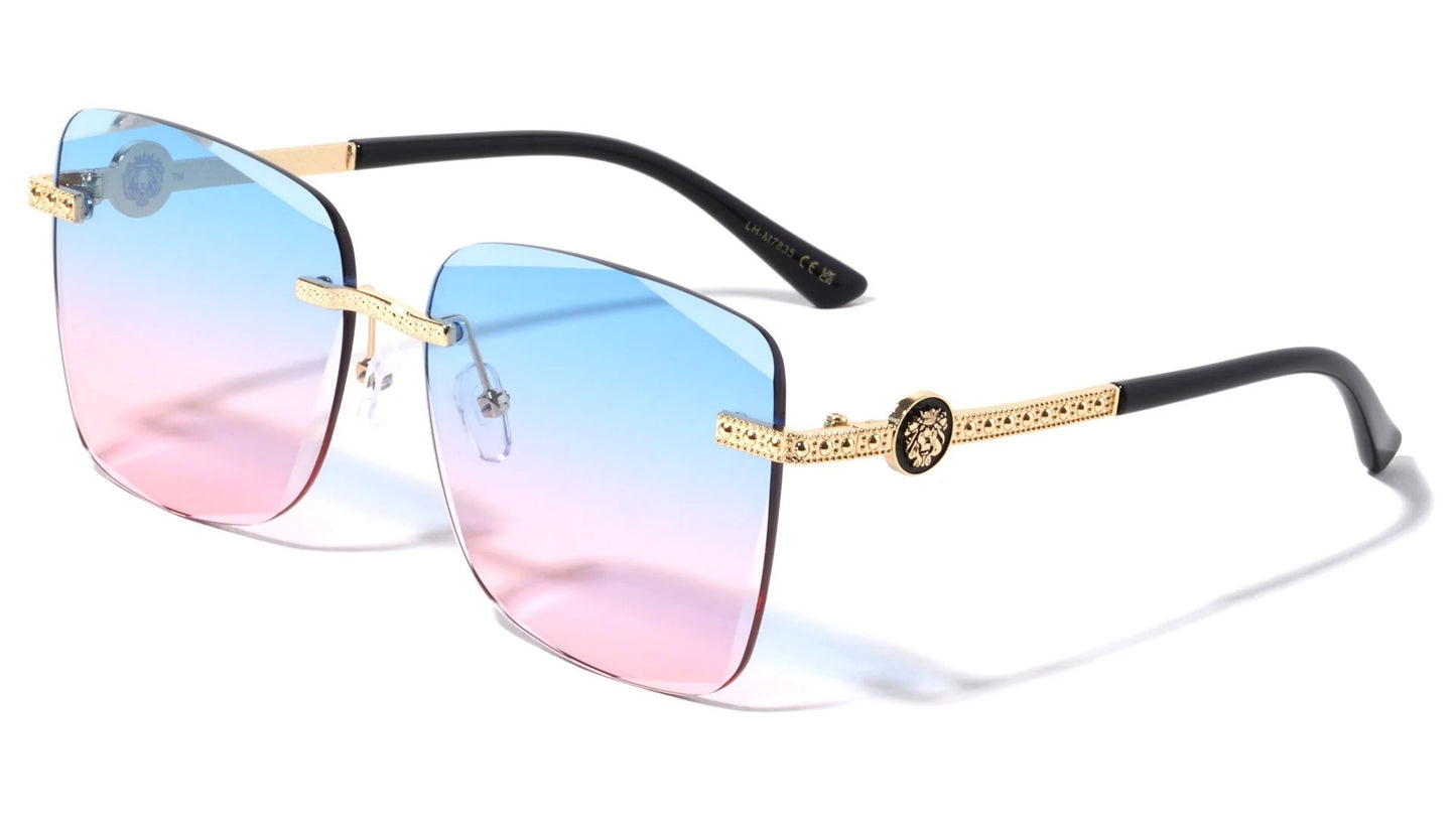 Lion Diamond Edge Rimless Lens lh-m7835