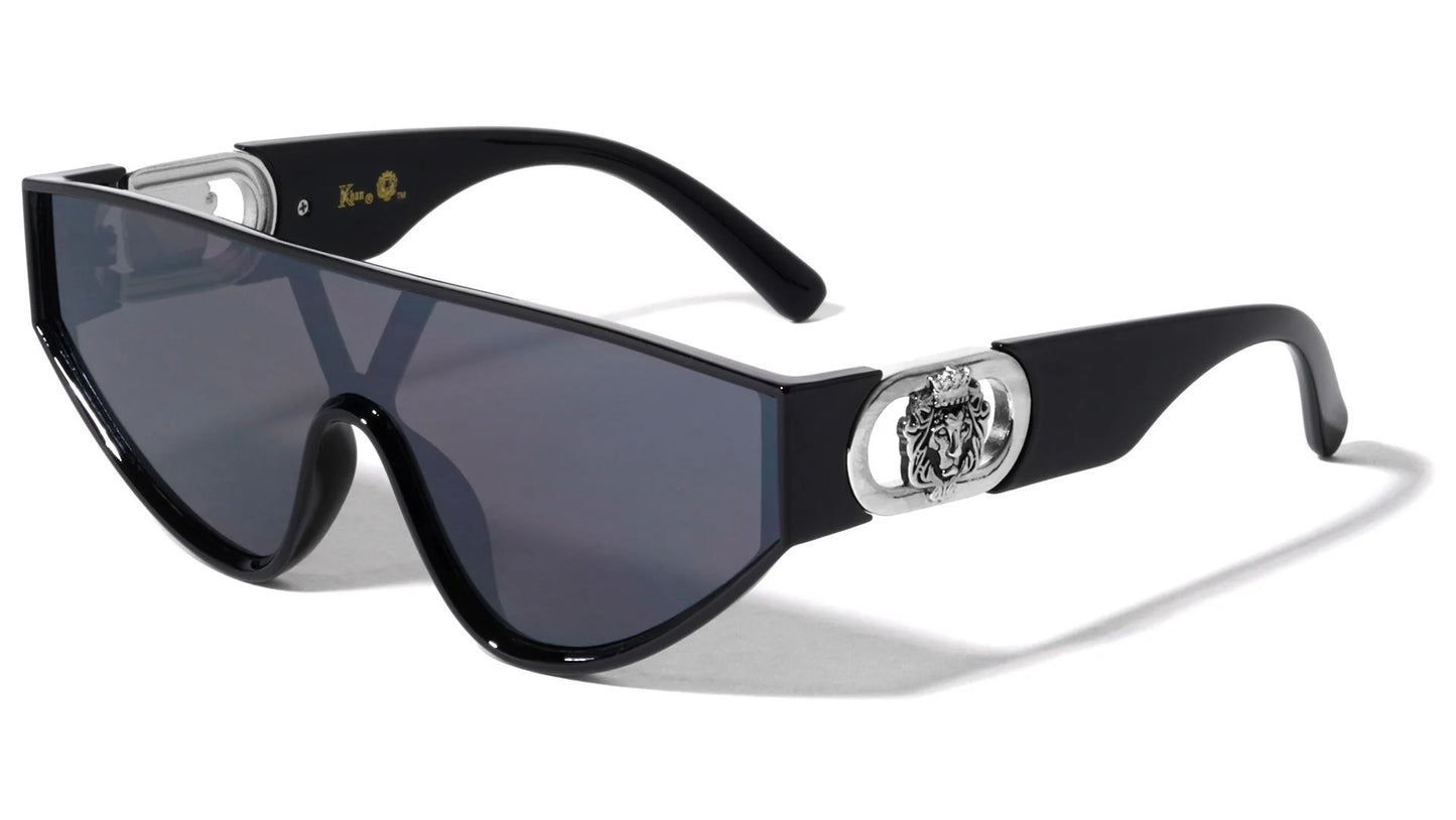 Lion Shield Thick Temple Sunglasses lh-p4046