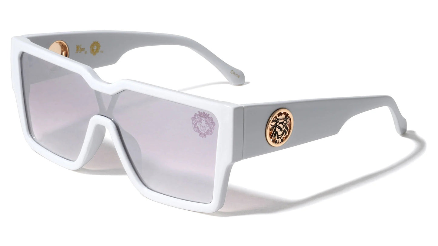 Lion Shield Lens Rectangle Shades lh-p4077