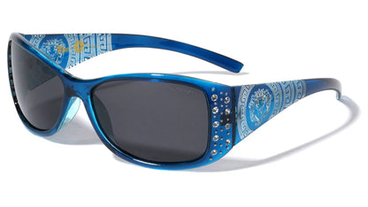 Lion Polarized Rhinestone Temple pol-rh-3084