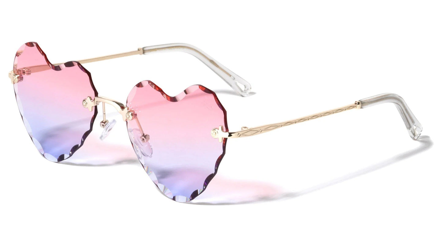 GLO Heart Diamond Cut Rimless glo-M219