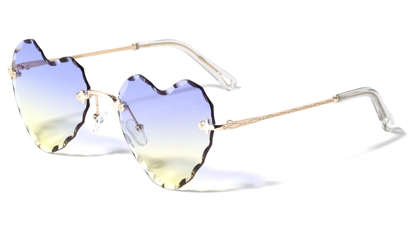 GLO Heart Diamond Cut Rimless glo-M219