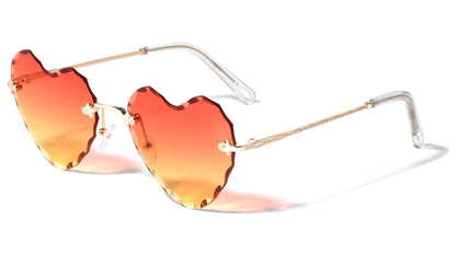 GLO Heart Diamond Cut Rimless glo-M219