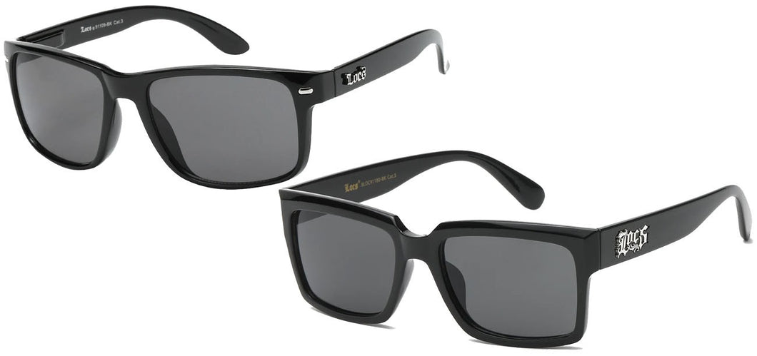 Mixed Loc Sunglasses loc91109-bk/loc91180-bK