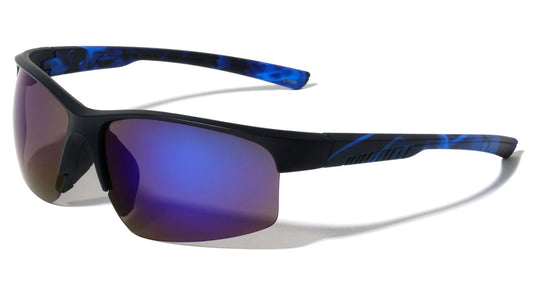 Semi Rimless Fire Temple Sunglasses bp0222-cm