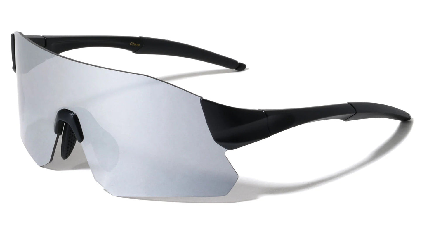 Rimless Frosted Frame Shield bp0202-cm