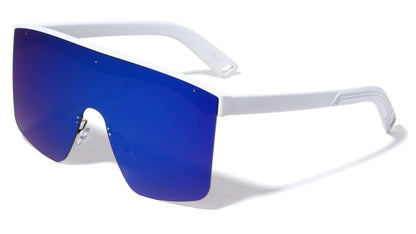 Rimless One Piece Shield Lens Shades p6718