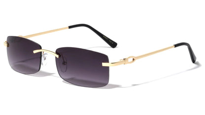 Rimless Rectangle Sunglasses m4021