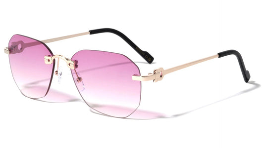 Rimless Geometric Color Lens Shades m4022-co