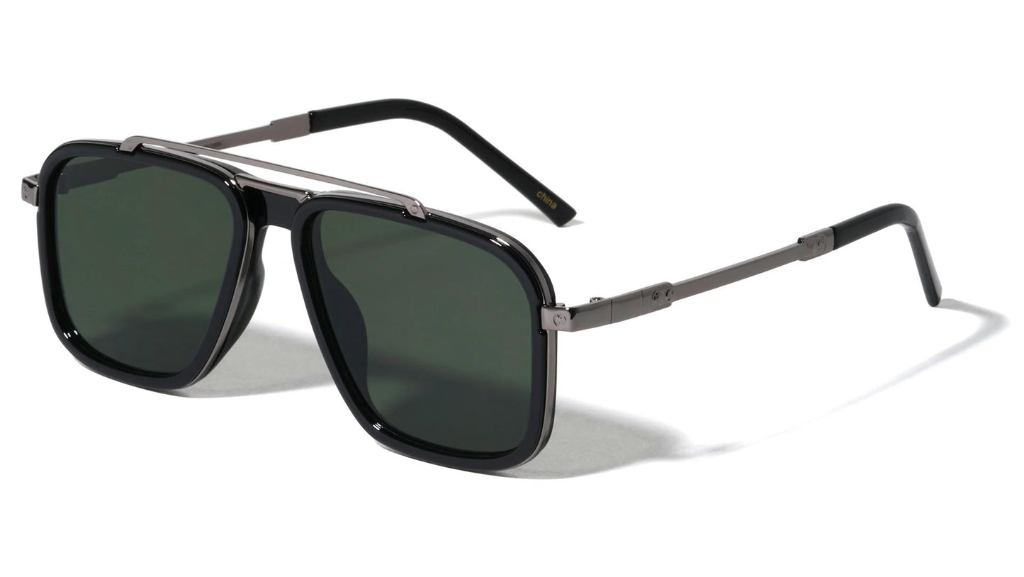 Modern Squared Aviator Sunglasses  av-1720