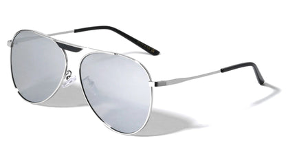 Bridgeless Top Bar Accent Aviators av-1718