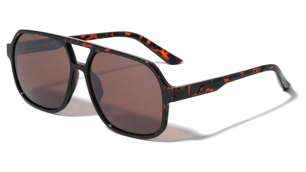 Flat Top Square Aviators Sunglasses av-5466