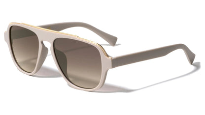 Metal Top Bar Square Modern Aviators av-5463