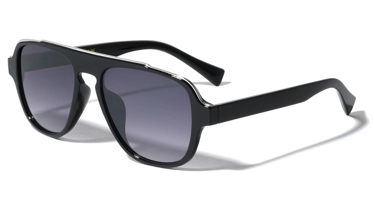 Metal Top Bar Square Modern Aviators av-5463