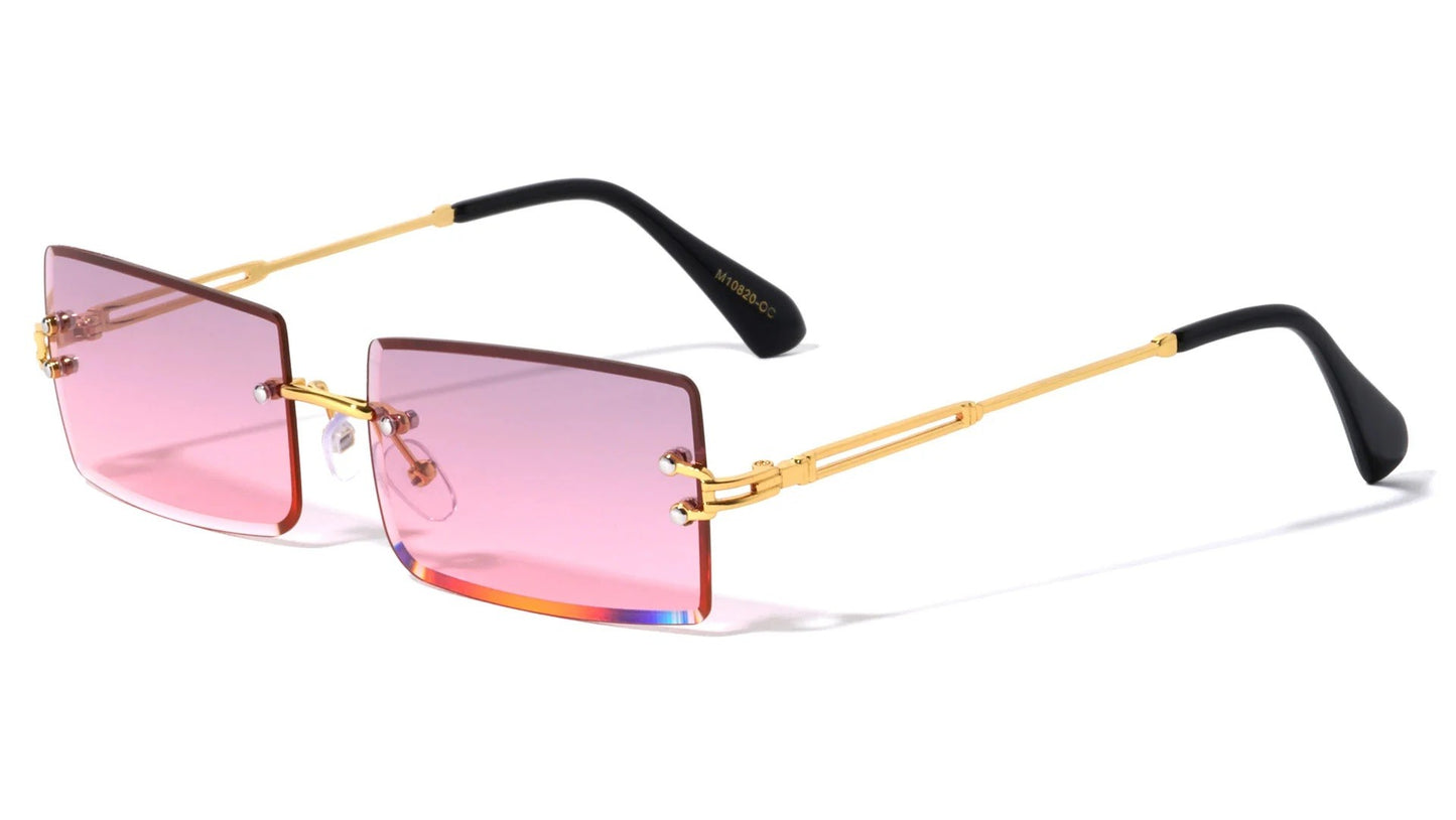 Rimless Diamond Edge Cut Lens m10820-oc