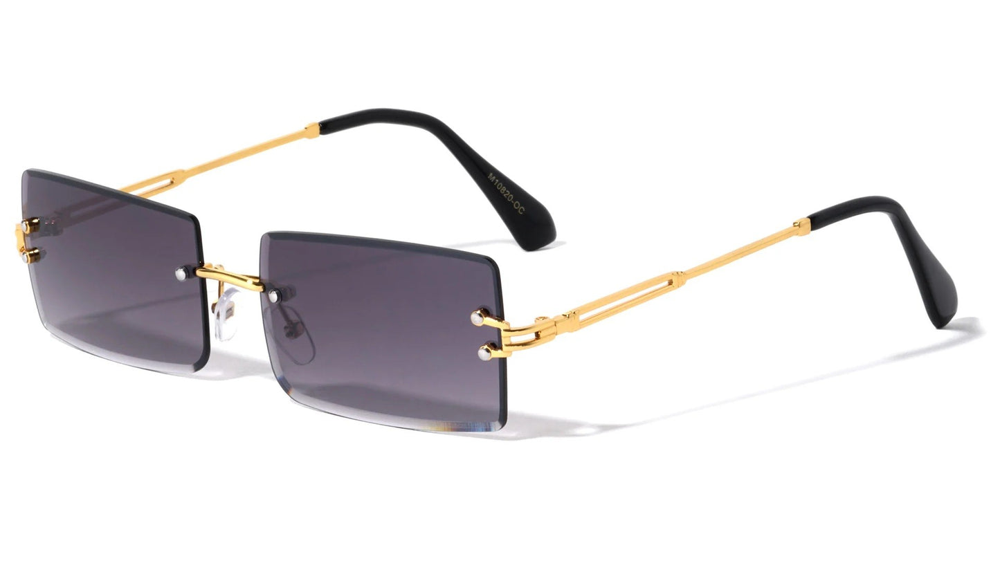 Rimless Diamond Edge Cut Lens m10820-oc