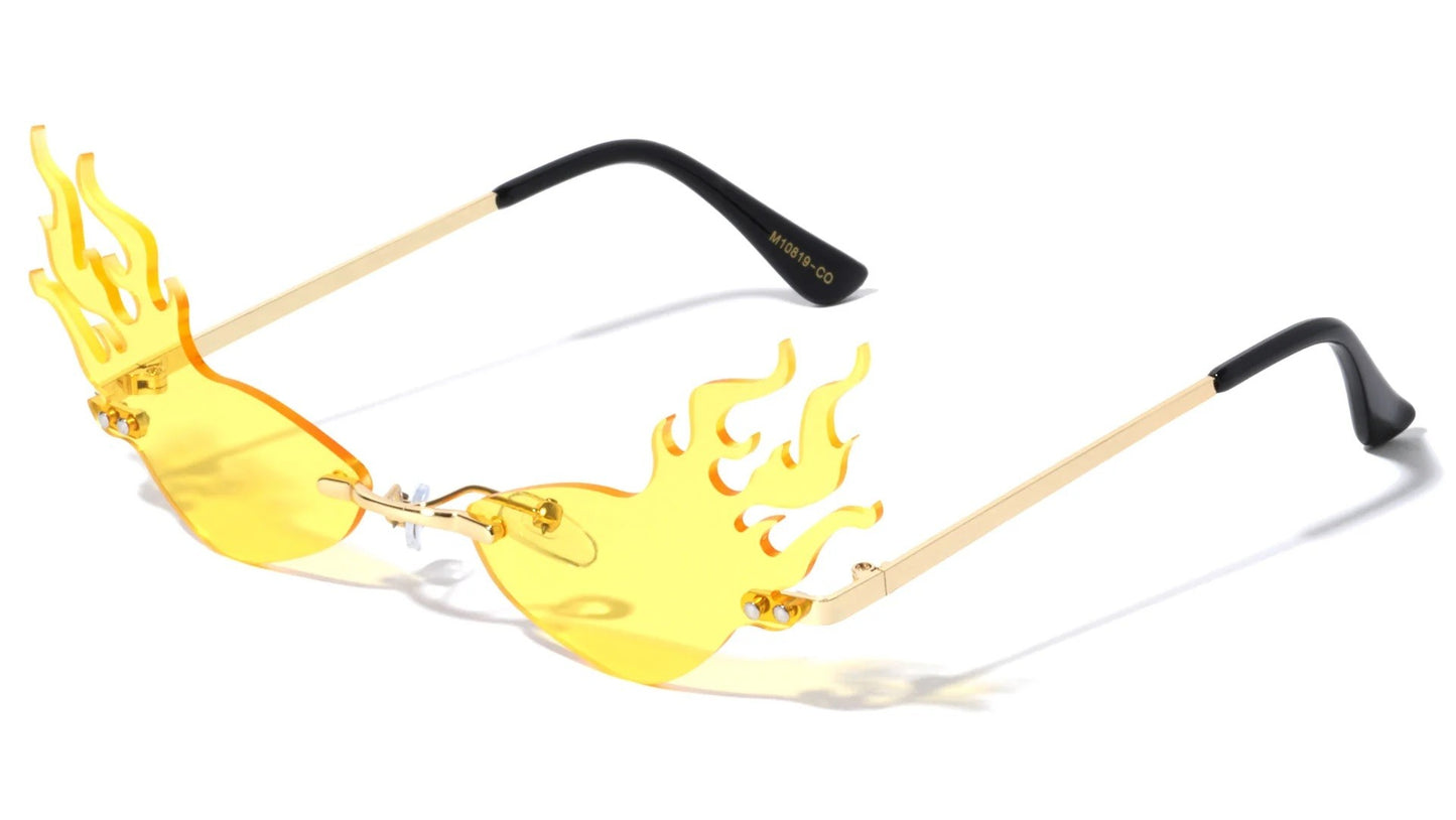Fire Flame Cat Eye Sunglasses m10819-co