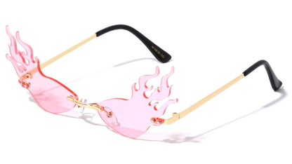 Fire Flame Cat Eye Sunglasses m10819-co
