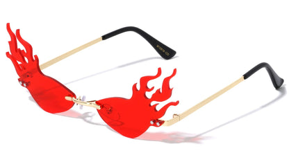 Fire Flame Cat Eye Sunglasses m10819-co