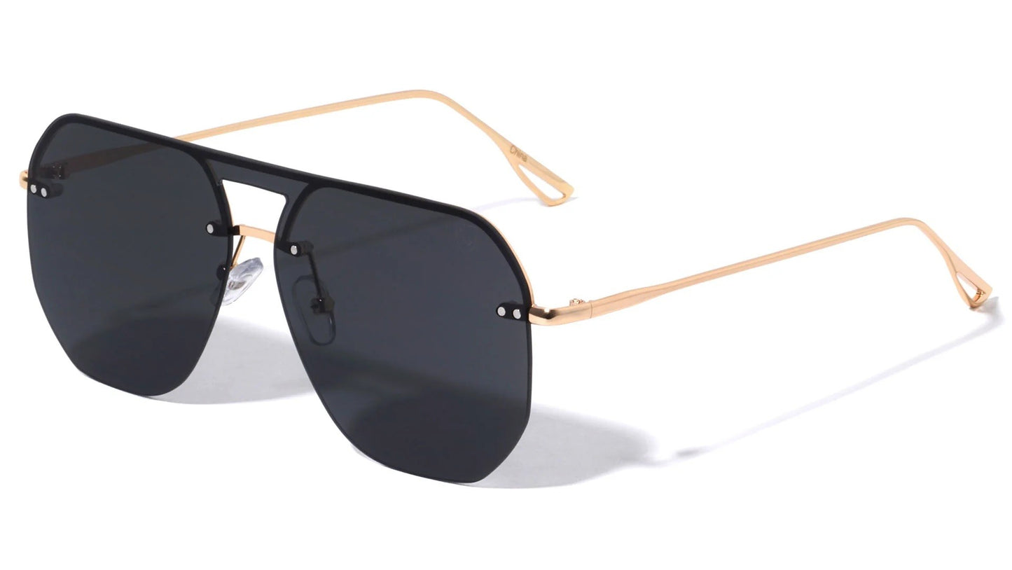 KHAN Rimless Aviators  kn-m21040