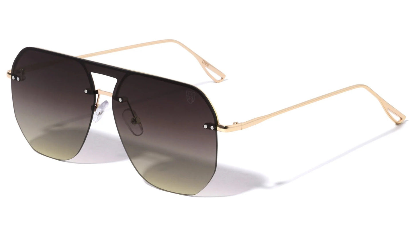 KHAN Rimless Aviators  kn-m21040