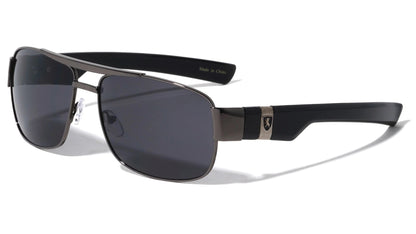 KHAN Flat Bar Squared Modern Aviator  kn-m3956