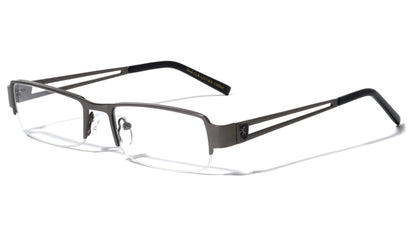 Khan Clear Semi Rimless Readers clr-1217-kn