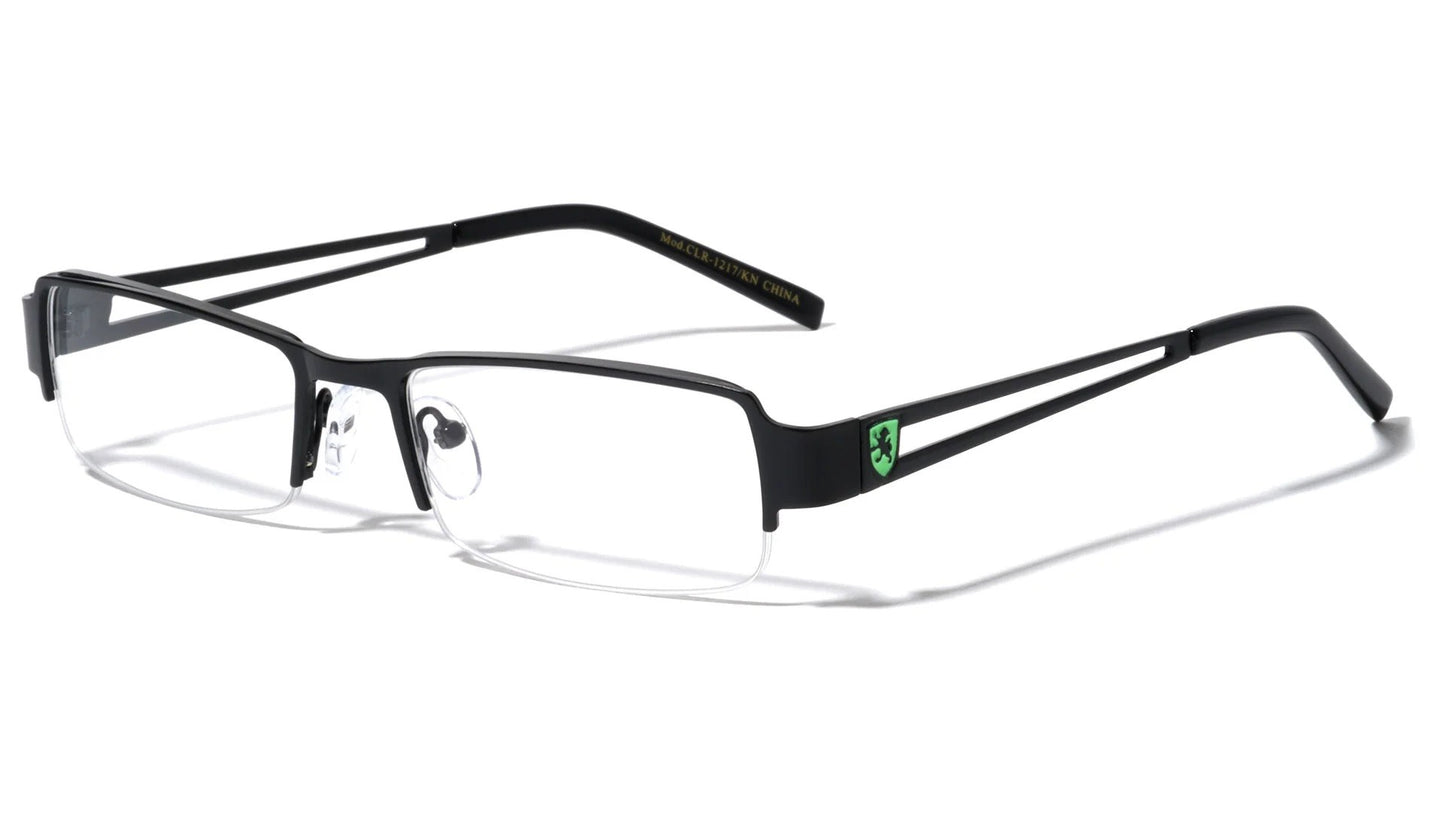 Khan Clear Semi Rimless Readers clr-1217-kn