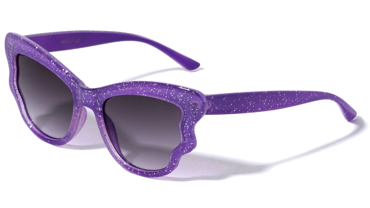 Kids Glitter Butterfly Wings Sunglasses k832