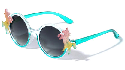 Kids Glitter Round Unicorn Sunglasses k836