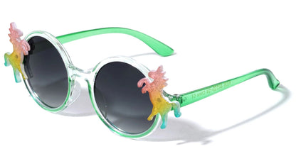 Kids Glitter Round Unicorn Sunglasses k836