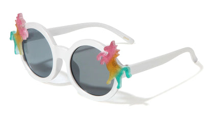 Kids Unicorn Round Fashion Sunglasses k855