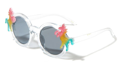 Kids Unicorn Round Fashion Sunglasses k855