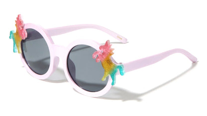 Kids Unicorn Round Fashion Sunglasses k855