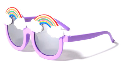 Kids Round Rainbow Sunglasses k894