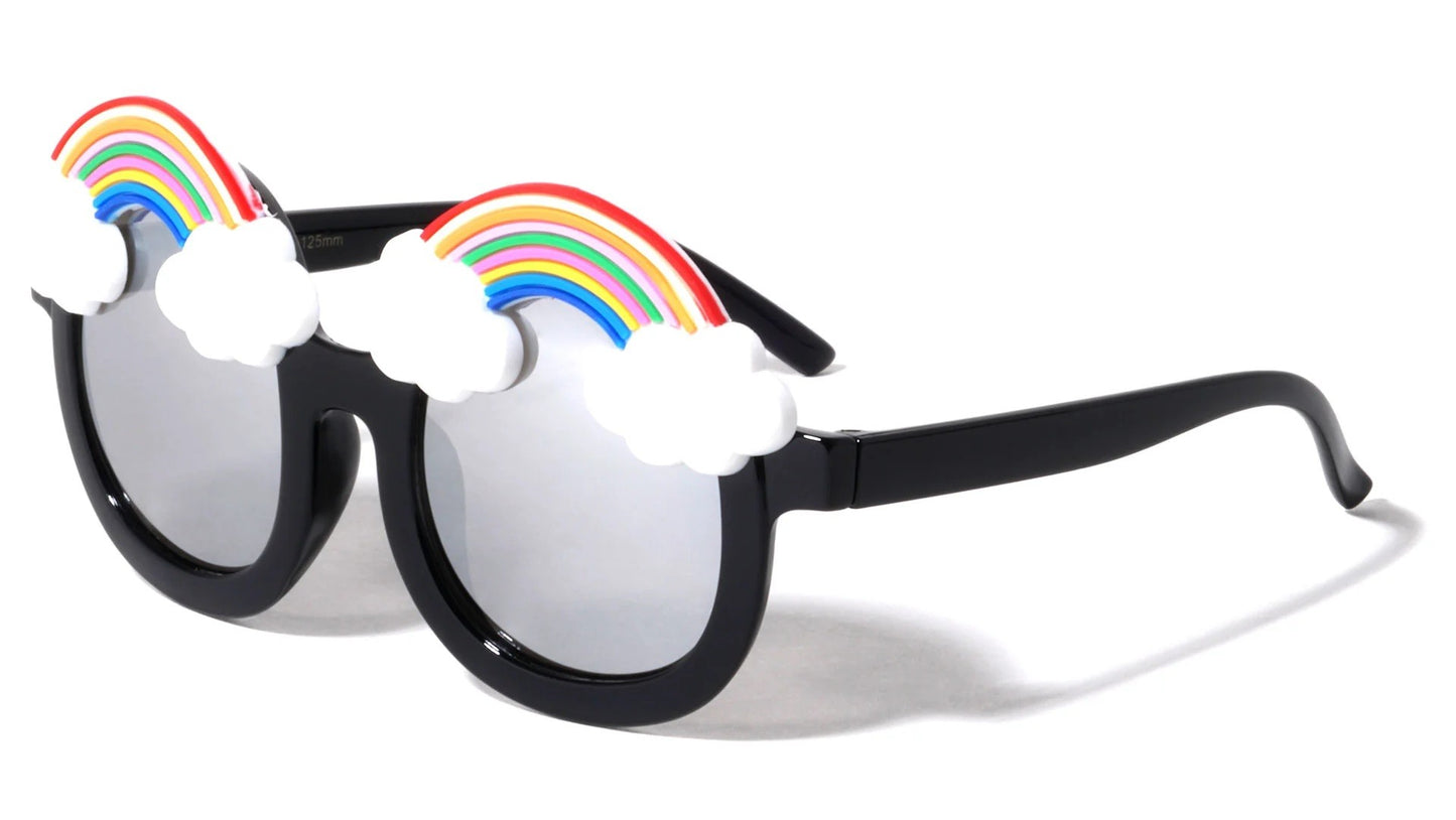 Kids Round Rainbow Sunglasses k894