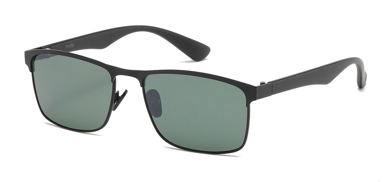 Classic Metallic Square Sunglasses 711055