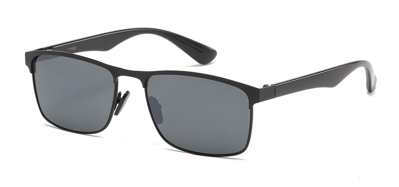 Classic Metallic Square Sunglasses 711055