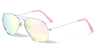 Kids Color Mirror Aviator Sunglasses k6258-cm